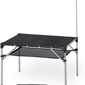 MOON LENCE キャンプテーブル ランタンハンガー付き アルミ