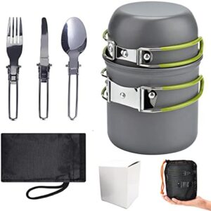 キャンプクッカーセット シングルバーナー付き アウトドア調理器具