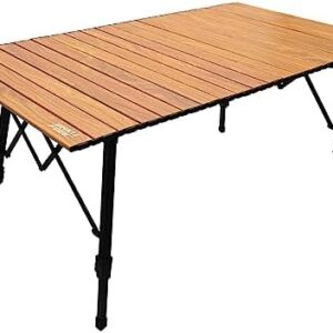 waku fimac アウトドアテーブル 120×70cm 木目調