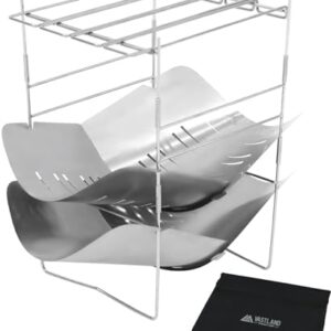 VASTLAND 焚き火台 ステンレス コンパクト 収納ケース付