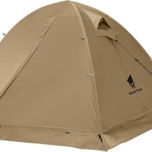 GEERTOP テント 2人用 4シーズン対応 耐水圧5000mm スカート付き