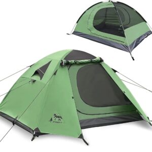 ドームテント 2人用 前室あり 耐水圧3000mm UVカット 防虫メッシュ