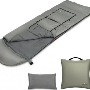 PYKES PEAK クッション型寝袋 1200g 丸洗いOK 軽量コンパクト