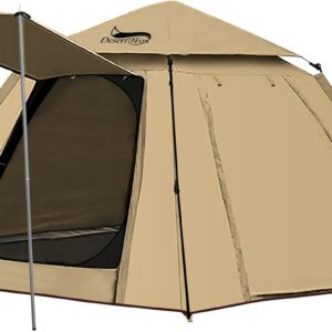 DesertFox ドームテント 3-4人用 4000mm耐水圧 前室付き 自立式