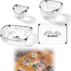 Renjzle キャンプボウル 折りたたみ食器 4点セット 超軽量