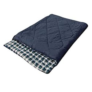 【中古】【輸入品・未使用】KT 寝袋 シュラフ 2人用 封筒型 冬用 3kg キャンプ 車中泊 防寒 アウトドア 収納 防災 臨時 布団 家族 カップル プレゼント (ネイビー) [並行輸